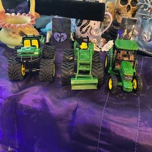 Lot of three John Deere tractors